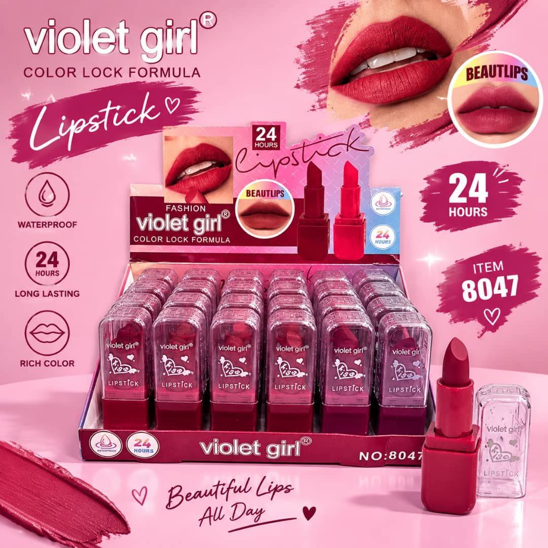 IMG-20260909-WA0063 رژ لب جامد 8047 violet girl - تصویر 1