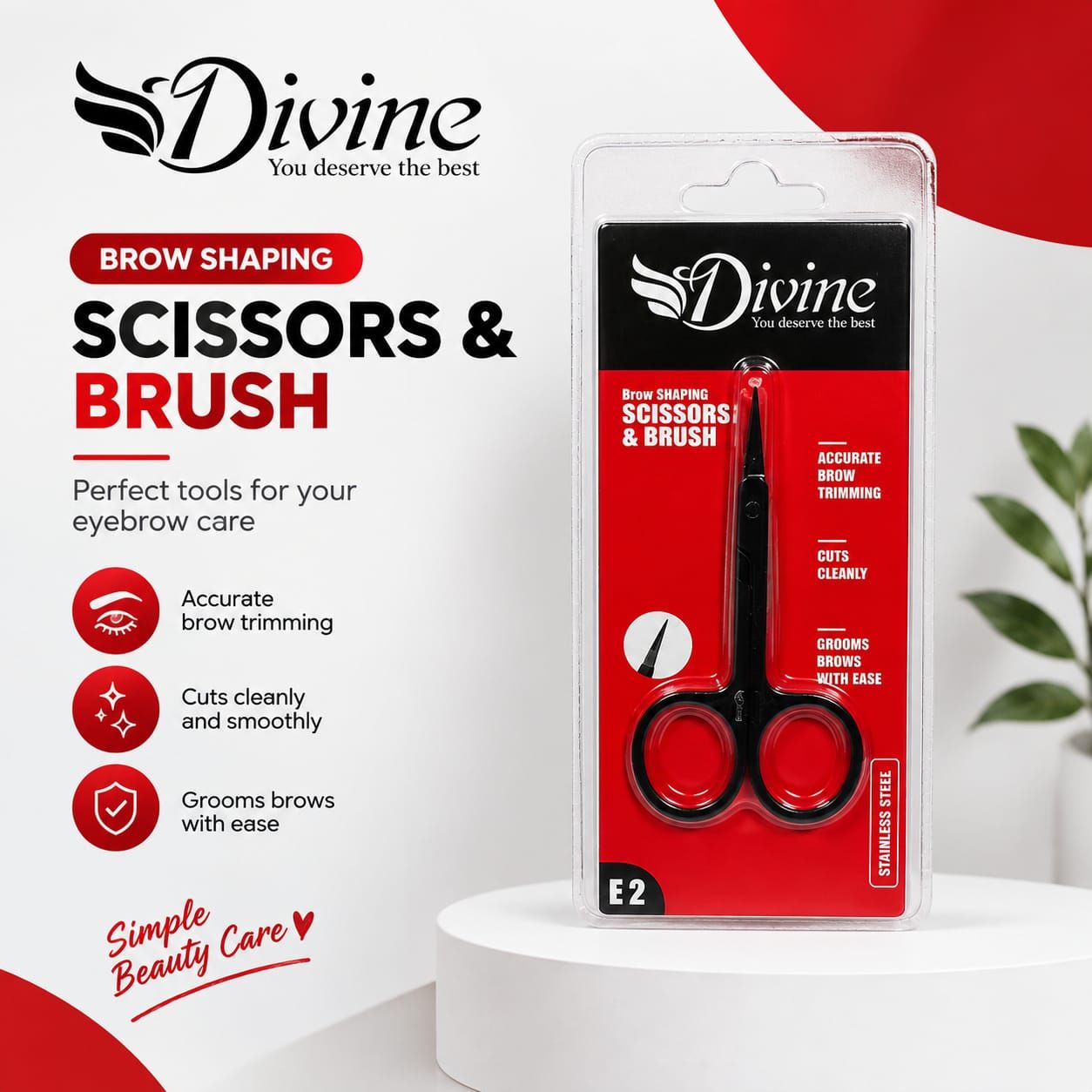 IMG-20260916-WA0000 قیچی ابرو سر کج دیواین Divin E2 - تصویر 1