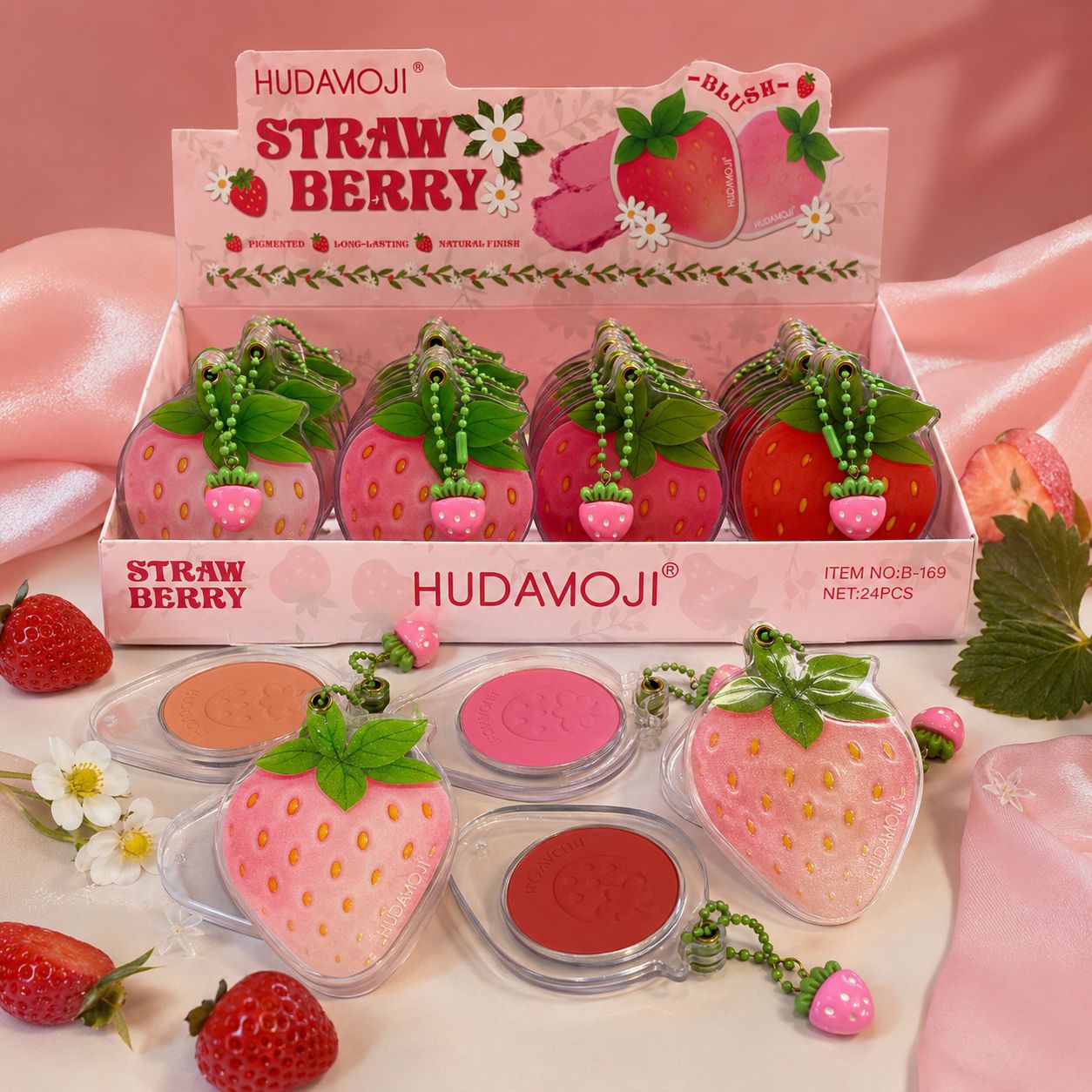 SAVE_۲۰۲۶۰۷۱۹_۱۳۱۰۲۶ رژ گونه توت فرنگی 169 HUDA MOJI - تصویر 1