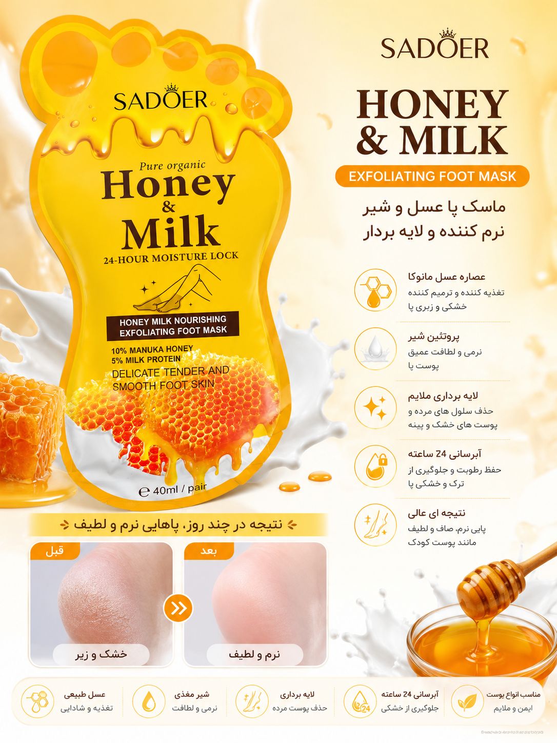file_00000000b234722f8e9c336431be9863 ماسک دست و پا عسل SADOER 24115 - تصویر 1