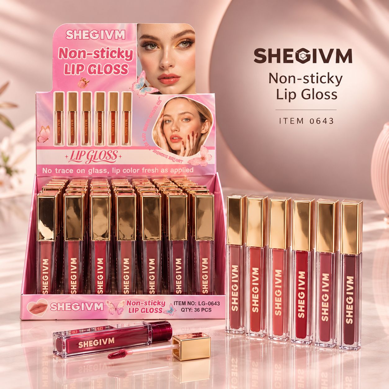 -2147483648_-221670 رژ مایع شیگلم SHEGIVM 0643 عددی 36 - تصویر 1