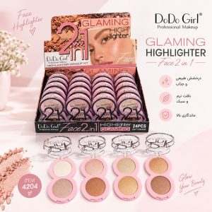 هایلایتر 2 رنگ 4204  DoDo Girl